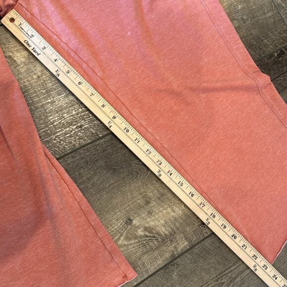 AnyBody Beach Wash French Terry Solid Cropped Pant Clay Size 1X - Picture 6 of 12